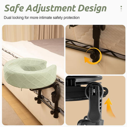 Adjustable Massage Headrest for Bed, Face Down Pillow for Home Use