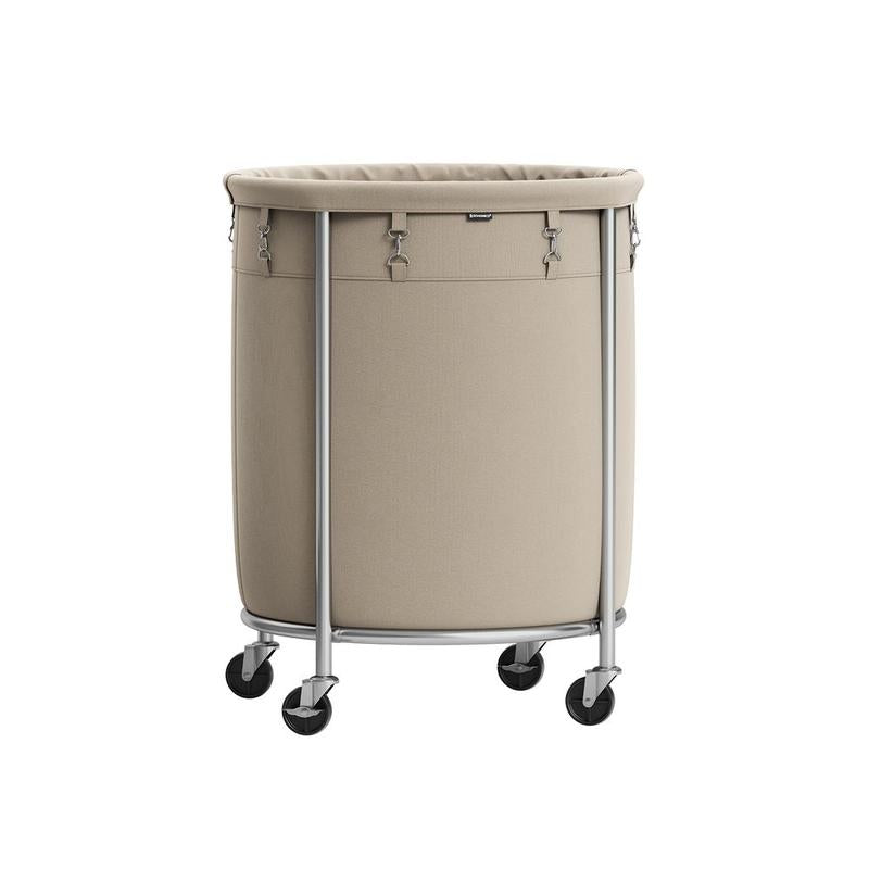 Laundry Basket with Wheels, Rolling Laundry Hamper Cart