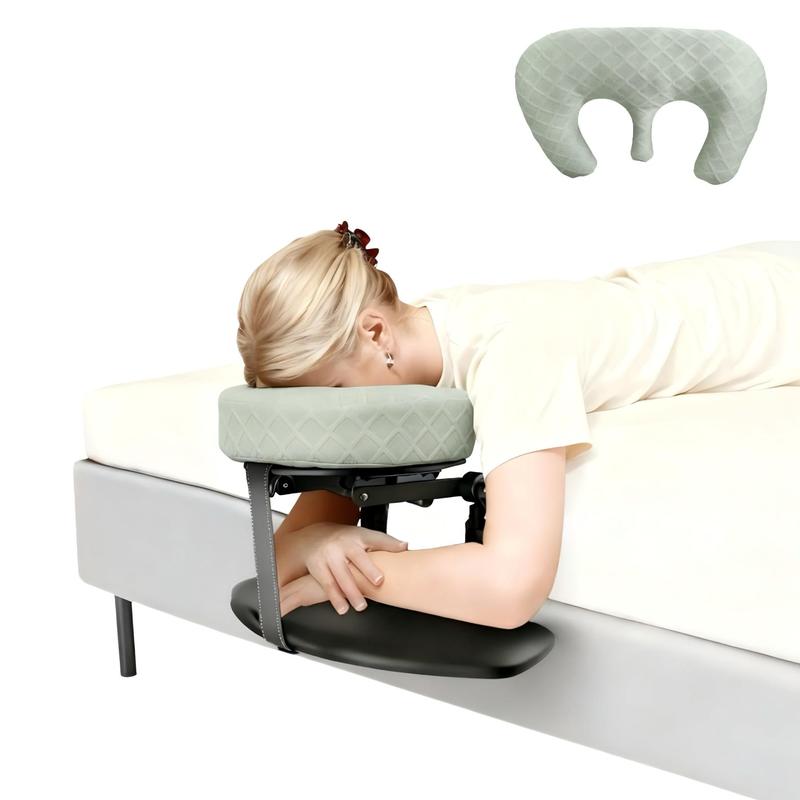 Adjustable Massage Headrest for Bed, Face Down Pillow for Home Use