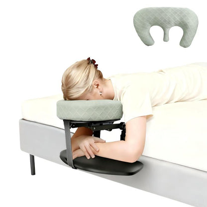 Adjustable Massage Headrest for Bed, Face Down Pillow for Home Use