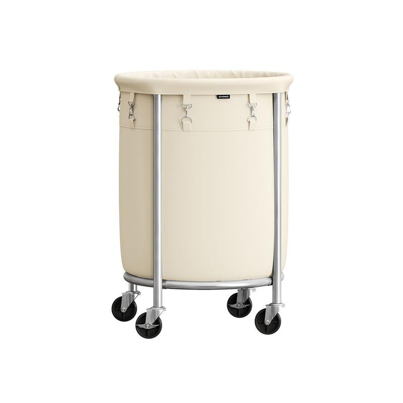 Laundry Basket with Wheels, Rolling Laundry Hamper Cart